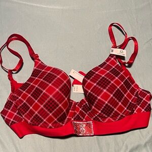 Victoria secret Red Plaid Bra